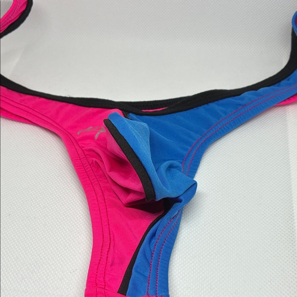 Kyle Men's thong ColorblockPink/Blue L - Picture 2 of 6